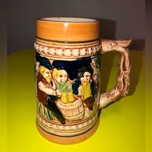 Vintage German-Style Ceramic Beer Stein Japan